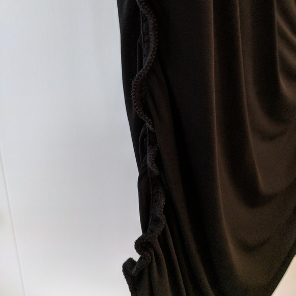 🌟Max studio Black Faux Wrap V-neck Top - Picture 7 of 7